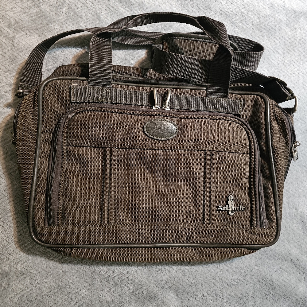 Atlantic Laptop Briefcase Overnight Green Men's Messenger Bag With Strap